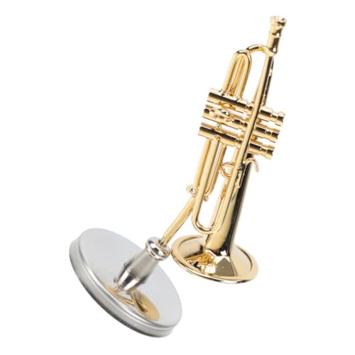 GETAJGHSD Blasinstrumentenmodell Kleine Trompete Mini Trompete Musikinstrumentenmodell Trompetenmodell Ornamente Instrumentenmodell Ornamente Kleinkind Trompete Kleine Trompete Spielzeug von GETAJGHSD