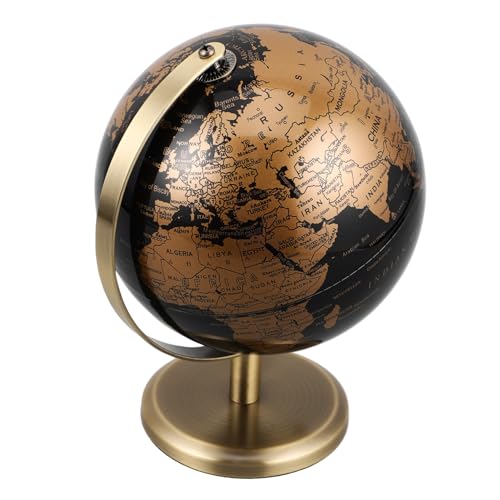 GETAJGHSD Eleganter Rotierender Erdkugel mit Schwarzem und Vintage Desktop Deko für Büro und Zuhause Interaktives Lernspielzeug für Geografie Enthusiasten GETAJGHSD Eleganter Rotierender Erdkugel mit Schwarzem und Vintage Desktop Deko für Büro und Zuhause Interaktives Lernspielzeug für Geografie Enthusiasten von GETAJGHSD