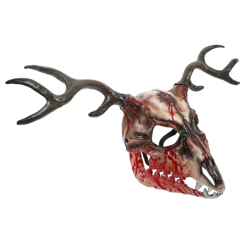 GETAJGHSD Geweihmaske, Maskenmaske, Halbgesichtsmaske, Tiermaske, Gehörnte Maske, Kostümmasken, Hornmaske, Hirschkostüm Zubehör, Hirschmaske, Tierkopf Wanddekoration, Hirschgeweih, GETAJGHSD Geweihmaske, Maskenmaske, Halbgesichtsmaske, Tiermaske, Gehörnte Maske, Kostümmasken, Hornmaske, Hirschkostüm Zubehör, Hirschmaske, Tierkopf Wanddekoration, Hirschgeweih, von GETAJGHSD