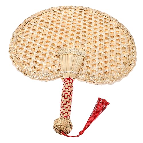 GETAJGHSD Handgewebter Fächer aus Vintage Handfächer für Sommer Handgemacht Tragbar und Sicher für Außenbereich Retro Style und Entspannende von GETAJGHSD