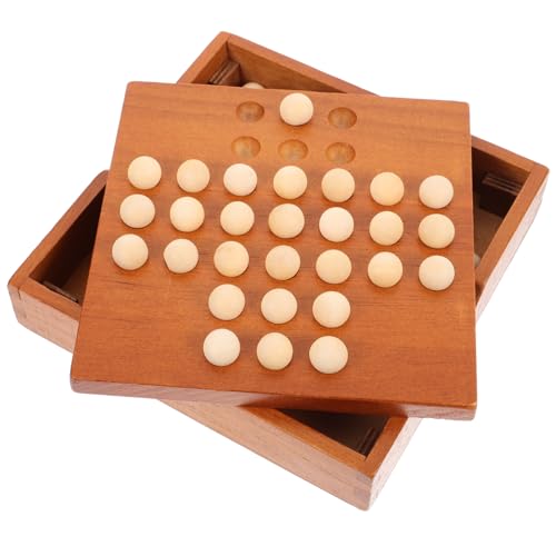 GETAJGHSD Holz Brettspiel Klassisches Denkspiel für Erwachsene und Fördert Intelligenz und Logisches für Familien und Sicheres Holzmaterial Unterhaltsame Herausforderung von GETAJGHSD