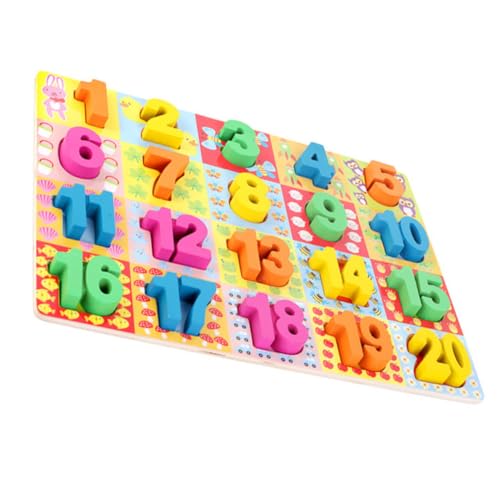 GETAJGHSD Holzpuzzle Lernspielzeug für Zahlenpuzzle mit Sicher Verarbeitet aus Hochwertigem Holz Fördert Frühe Bildung und Motorische Fähigkeiten GETAJGHSD Holzpuzzle Lernspielzeug für Zahlenpuzzle mit Sicher Verarbeitet aus Hochwertigem Holz Fördert Frühe Bildung und Motorische Fähigkeiten von GETAJGHSD