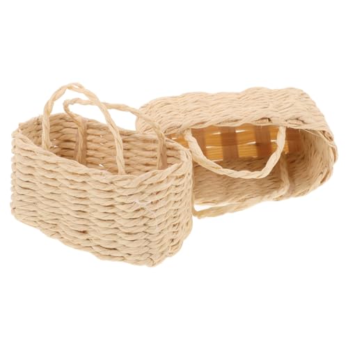 GETAJGHSD Korb-Puppenhaus-Ornamente Mini handhaben mit Puppenhaus-Korbmodell Aufbewahrungskorb aus Weidengeflecht für Körbe puppenhaus einkaufskorb Puppenhaus-Blumenarrangement Beige GETAJGHSD Korb-Puppenhaus-Ornamente Mini handhaben mit Puppenhaus-Korbmodell Aufbewahrungskorb aus Weidengeflecht für Körbe puppenhaus einkaufskorb Puppenhaus-Blumenarrangement Beige von GETAJGHSD