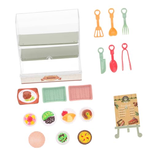 GETAJGHSD Kuchenschrank, Spielzeug, Kosmetikvitrinen, Miniaturvitrinen, Puppenhausbäckerei, Make It Mini Lebensmittel, Miniatur Puppenhauszubehör, Töpfe Und Pfannen, Kinderspielset, Mini GETAJGHSD Kuchenschrank, Spielzeug, Kosmetikvitrinen, Miniaturvitrinen, Puppenhausbäckerei, Make It Mini Lebensmittel, Miniatur Puppenhauszubehör, Töpfe Und Pfannen, Kinderspielset, Mini von GETAJGHSD