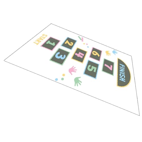 GETAJGHSD Lustiger Zahlen Hüpfspiel Bodenaufkleber Langlebiges Material rutschfest für Kinderzimmer Spielspaß und Dekoration Einfache Entfernung ohne Rückstände für Kleinkinder von GETAJGHSD