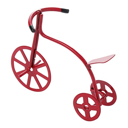 GETAJGHSD Maßstab Rotes Dreirad für Mini Möbel und Dekoration Leichtes und Sicheres Eisenmaterial Kreatives Design für Kinderzimmer GETAJGHSD Maßstab Rotes Dreirad für Mini Möbel und Dekoration Leichtes und Sicheres Eisenmaterial Kreatives Design für Kinderzimmer von GETAJGHSD