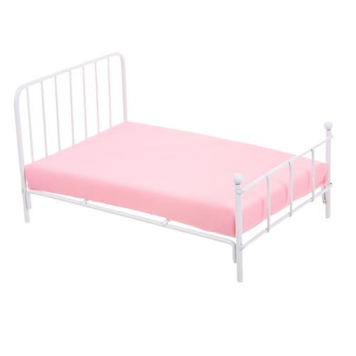 GETAJGHSD Mini Bett Modell Puppenhaus Möbel Schlafzimmer Puppenhaus Zubehör Spielzeug Bett Miniatur Modell Möbel Miniatur Puppenhaus Bett Vintage Puppenhaus Möbel Schlafzimmer Bett Mini von GETAJGHSD