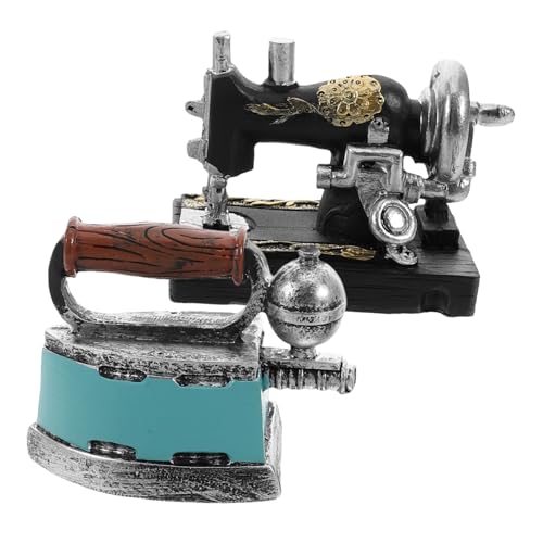 GETAJGHSD Mini-Ornamente kleine nähmaschine einzigartige Mini Nähmaschine Deko Miniatur-Vintage-Kamera-Bastelarbeiten Bleistiftspitzer in Form eines Feuerlöschers Nähset Mini Harz von GETAJGHSD