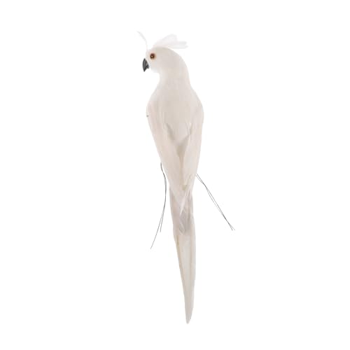 GETAJGHSD Miniatur-papagei-Statue Schulter Realistischer Dekorativer Vogel Aus Kunststoff Für Bastelprojekte Weiß GETAJGHSD Miniatur-papagei-Statue Schulter Realistischer Dekorativer Vogel Aus Kunststoff Für Bastelprojekte Weiß von GETAJGHSD