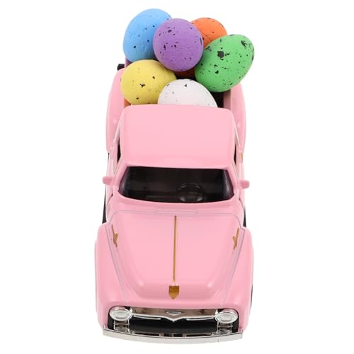 GETAJGHSD Pickup Truck Mit Fake Eggs Ostern Christbaumschmuck Mini Druckguss Truck Ornament GETAJGHSD Pickup Truck Mit Fake Eggs Ostern Christbaumschmuck Mini Druckguss Truck Ornament von GETAJGHSD