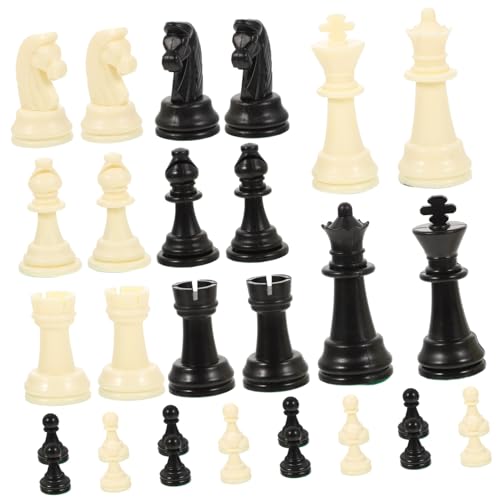 GETAJGHSD Plastik Schachfiguren PP Material Langlebig Leicht Internationaler Ersatz für Schachbrett Geeignet Königshöhe Kompakt Handlich für Schachspiel Austausch GETAJGHSD Plastik Schachfiguren PP Material Langlebig Leicht Internationaler Ersatz für Schachbrett Geeignet Königshöhe Kompakt Handlich für Schachspiel Austausch von GETAJGHSD