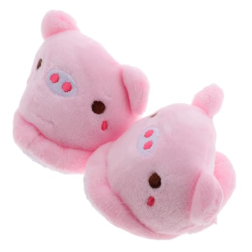GETAJGHSD Plüsch puppenschuhe mit Süßem Schweine Design Puppenzubehör Warme Hausschuhe für Puppen Weiche Tierpantoffeln Detailreiche Passform Langlebige Winter Accessoires von GETAJGHSD