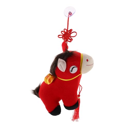 GETAJGHSD Plüschpuppe Mit Tierkreiszeichen Pferd: Pferdemaskottchen Für Dekorationen Zum Chinesischen Neujahr. Kleines Stofftier Für Reisen, Büro Und Zuhause. von GETAJGHSD