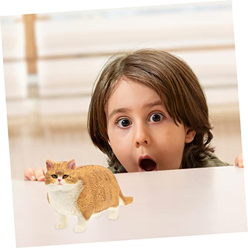GETAJGHSD Realistische Kleine Katzenfigur aus Simulation Dekorative Kurzhaarkatze für Kinderzimmer Lebensechtes Tiermodell Kreativität Niedliche Deko für Zuhause von GETAJGHSD