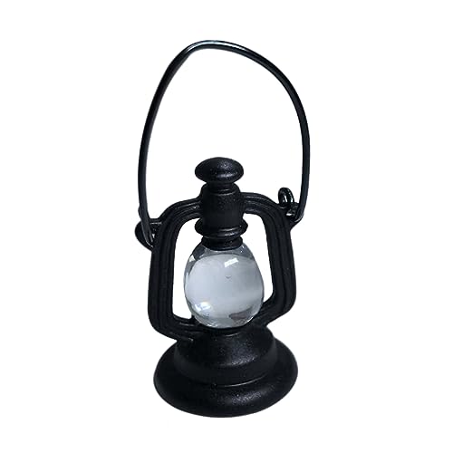 GETAJGHSD Retro Miniatur Kerosinlampe für Puppenhaus Miniaturlaterne aus Robustem Material für DIY Projekte und Mini Landschaften Schwarz GETAJGHSD Retro Miniatur Kerosinlampe für Puppenhaus Miniaturlaterne aus Robustem Material für DIY Projekte und Mini Landschaften Schwarz von GETAJGHSD