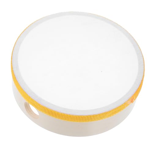 GETAJGHSD Schlagtrommel Handtrommel holzspielzeug Schlaginstrument für Orff-Instrument Musical Schlagzeug für für Partymusik Musikinstrument- Stoff Yellow von GETAJGHSD