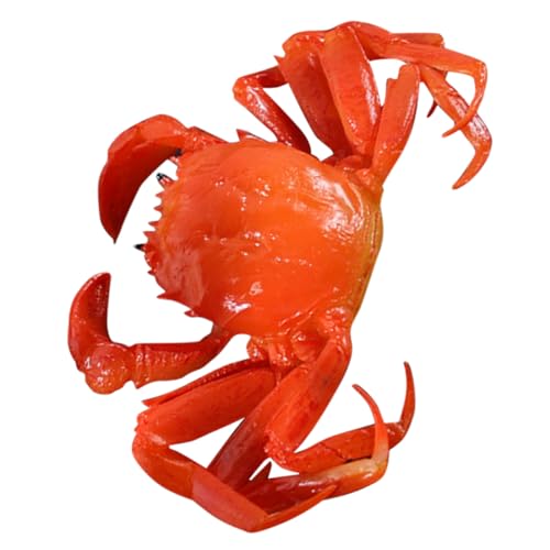 GETAJGHSD Simulation Krabbenmodell Hummermodell Krabbenspielzeug Entzückende Simulation Krabbe Entzückende Gefälschte Krabbe Simulation Tiermodell Ornamente Krabbendekoration von GETAJGHSD