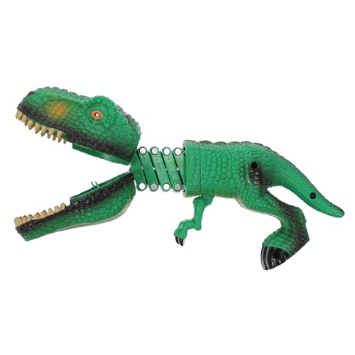 GETAJGHSD Tierförmiger Scherzclip aus Telescopischer Feder Manipulator für Kreatives Prank Dinosaurier Design Grün für Interaktive Spiele und Gehirnentwicklung von GETAJGHSD