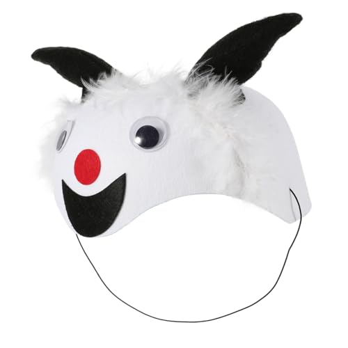 GETAJGHSD Tierhut für Bühnenauftritt schaf kostüm hut Neuheit Hüte Kinderpartyhüte Tierische Kopfbedeckungen für Karneval Tierhut Geburtstagsparty-Dekoration gefühlt Weiß GETAJGHSD Tierhut für Bühnenauftritt schaf kostüm hut Neuheit Hüte Kinderpartyhüte Tierische Kopfbedeckungen für Karneval Tierhut Geburtstagsparty-Dekoration gefühlt Weiß von GETAJGHSD