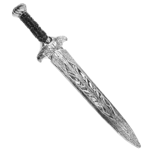 GETAJGHSD Und Requisiten Spielzeug Mit Breiten Schwertern -Requisite Spielen Cosplay-schwerter Halloween-spielspielzeug Spielzeugschwert Verschleißfestes Silver Pp von GETAJGHSD