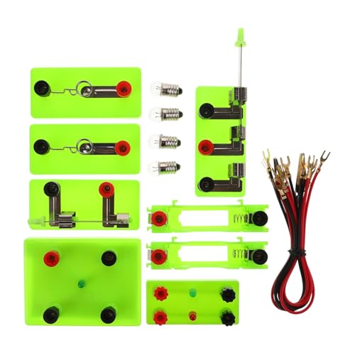 GETAJGHSD Wissenschaftsset für Bausatz Schaltungsspielzeug Elektrizität Entdeckung Schaltung Physik elektronisch Wissenschafts-Kit winzige Schaltungen Engineering-Kit Metall Green GETAJGHSD Wissenschaftsset für Bausatz Schaltungsspielzeug Elektrizität Entdeckung Schaltung Physik elektronisch Wissenschafts-Kit winzige Schaltungen Engineering-Kit Metall Green von GETAJGHSD