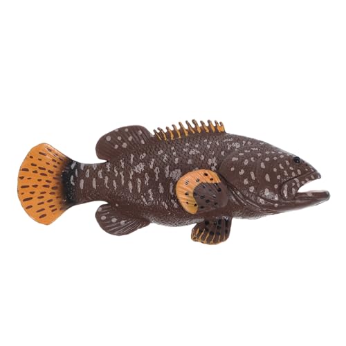 GETAJGHSD Zackenbarsch Modell, Fischdekoration, Realistische Zackenbarsch Figur, Zackenbarsch Requisitenmodell, Fisch, Seefisch Figur, Fischspielzeug, Fischmodell, Fischerkennungsmodell, von GETAJGHSD
