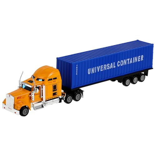 GETAJGHSD Modell LKW Aus Container Truck Mit Anhänger Für Jungen Robustes Spielzeugfahrzeug Für Perfekte Geschenkidee Für Kleine LKW Fans von GETAJGHSD