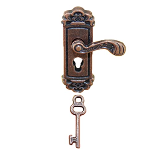 GETBSTOOP 1/12 Dollhouse Miniatur -Türschloss Key Fairy House Retro DIY Accessoires GETBSTOOP 1/12 Dollhouse Miniatur -Türschloss Key Fairy House Retro DIY Accessoires von GETBSTOOP