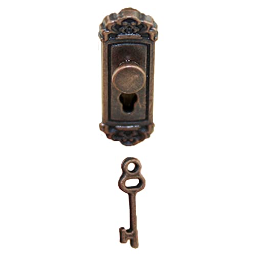 GETBSTOOP 1/12 Dollhouse Miniatur -Türschloss Key Fairy House Retro DIY Accessoires GETBSTOOP 1/12 Dollhouse Miniatur -Türschloss Key Fairy House Retro DIY Accessoires von GETBSTOOP