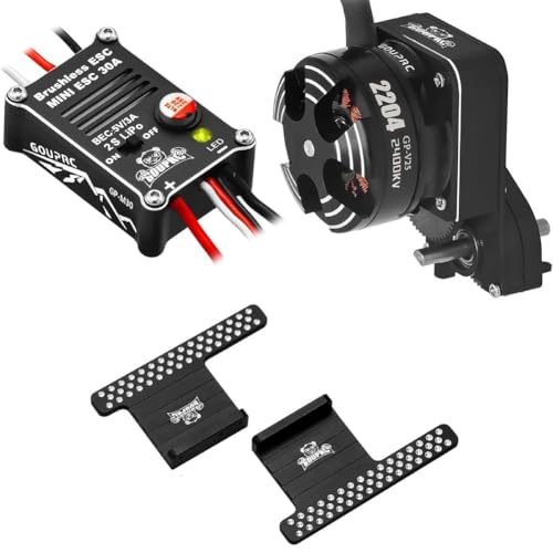 GETBSTOOP 2204 2400KV bürstenloser Outrunner -Motor mit Getriebe und 30A bürstenloser ESC for SCX24 RC Crawler Axial 1/24 RC -Auto -LKW von GETBSTOOP