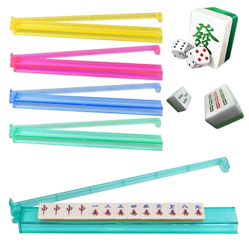 GETBSTOOP 4 Stück Mahjong-Racks mit Schiebern, 4 Farben Acryl Amerikanische Majiang-Fliesen-Racks, Importierte Moderne Mahjong-Racks, Mah Jongg Zubehör GETBSTOOP 4 Stück Mahjong-Racks mit Schiebern, 4 Farben Acryl Amerikanische Majiang-Fliesen-Racks, Importierte Moderne Mahjong-Racks, Mah Jongg Zubehör von GETBSTOOP