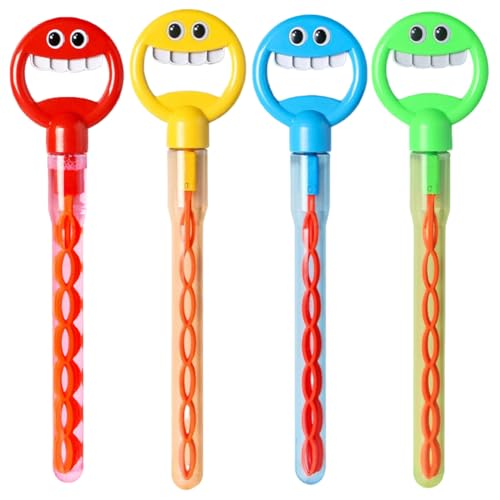 GETBSTOOP 4PCS 32 Loch fünf Klauen Bubble Stick for Kinder (rot gelbblaues Grün) von GETBSTOOP