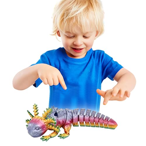 GETBSTOOP Axolotl Spielzeug, 3D -Mini -Gedruckter Axolotl, Spielzeugdekor for Stressabbau, Stressabbau Desktop -Figuren, 3D -gedruckte Tiere for Kinder und Erwachsene Geschenke von GETBSTOOP