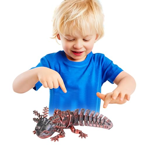 GETBSTOOP Axolotl Spielzeug, 3D -Mini -Gedruckter Axolotl, Spielzeugdekor for Stressabbau, Stressabbau Desktop -Figuren, 3D -gedruckte Tiere for Kinder und Erwachsene Geschenke von GETBSTOOP