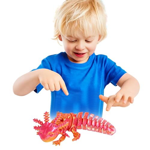 GETBSTOOP Axolotl Spielzeug, 3D -Mini -Gedruckter Axolotl, Spielzeugdekor for Stressabbau, Stressabbau Desktop -Figuren, 3D -gedruckte Tiere for Kinder und Erwachsene Geschenke von GETBSTOOP