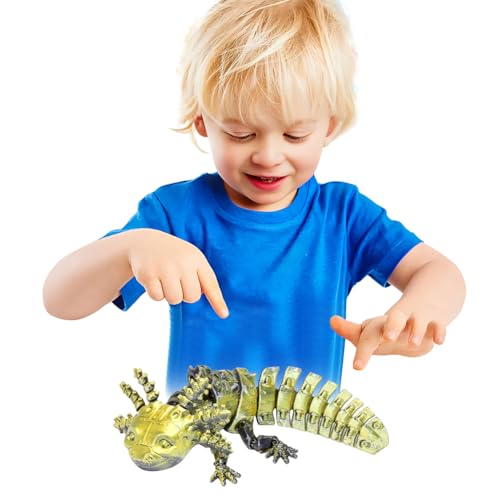 GETBSTOOP Axolotl Spielzeug, 3D -Mini -Gedruckter Axolotl, Spielzeugdekor for Stressabbau, Stressabbau Desktop -Figuren, 3D -gedruckte Tiere for Kinder und Erwachsene Geschenke von GETBSTOOP