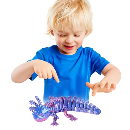 GETBSTOOP Axolotl Spielzeug, 3D -Mini -Gedruckter Axolotl, Spielzeugdekor for Stressabbau, Stressabbau Desktop -Figuren, 3D -gedruckte Tiere for Kinder und Erwachsene Geschenke von GETBSTOOP
