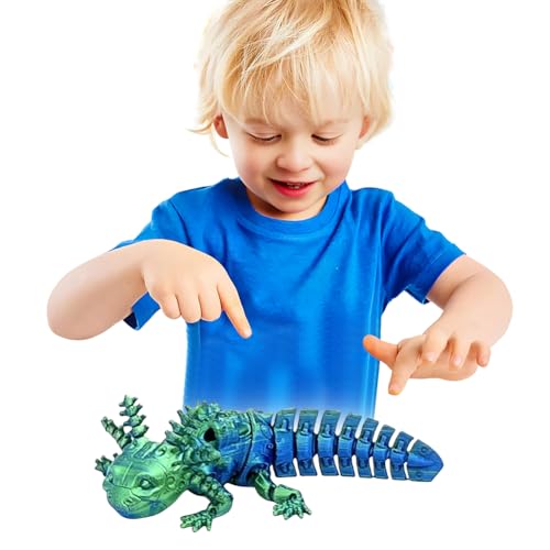 GETBSTOOP Axolotl Spielzeug, 3D -Mini -Gedruckter Axolotl, Spielzeugdekor for Stressabbau, Stressabbau Desktop -Figuren, 3D -gedruckte Tiere for Kinder und Erwachsene Geschenke von GETBSTOOP