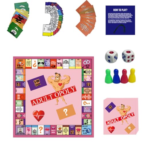 GETBSTOOP -Ehepaar Erwachsener Opoly Brettspiel Relationship Card Game Portable Paar Spiel Geburtstagsdatum Nacht Geschenke for Ehemann Ehefrau GETBSTOOP -Ehepaar Erwachsener Opoly Brettspiel Relationship Card Game Portable Paar Spiel Geburtstagsdatum Nacht Geschenke for Ehemann Ehefrau von GETBSTOOP