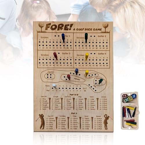 GETBSTOOP Ein -Würfel-Brettspiel aus Holz, Tisch-Würfelspiel, Würfelspiel, lustiges -Brettspiel mit Würfeln, tragbares lustiges Spiel for Zuhause, Reisen, Camping, Urlaub, Strand GETBSTOOP Ein -Würfel-Brettspiel aus Holz, Tisch-Würfelspiel, Würfelspiel, lustiges -Brettspiel mit Würfeln, tragbares lustiges Spiel for Zuhause, Reisen, Camping, Urlaub, Strand von GETBSTOOP