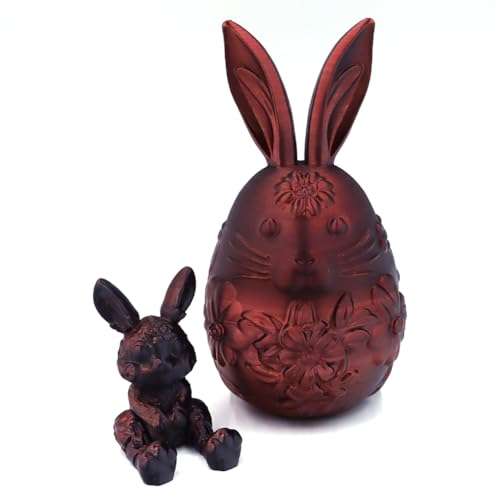GETBSTOOP Mini 3D DRINTED-Tiere, 3D-gedruckte Zappelspielzeug, Mini-Osterkorb-Stoffe vorgefüllte Ostereier mit Osternkorb Essentielles, exquisit vorgefülltes Osterjumbo zum Spielen von GETBSTOOP