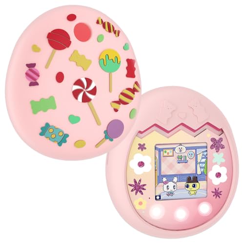 GETBSTOOP Silicon Schutzhülle Stoßdämpfere Schutzabdeckung Anti-Kratzer-Schutzhauthülle mit Karabiner for Pix Interactive Virtual Pet Machine von GETBSTOOP