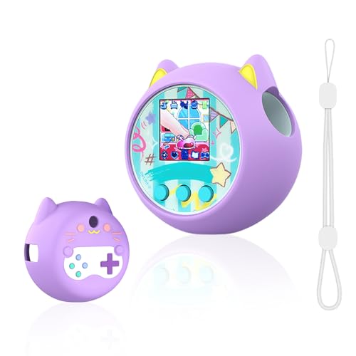 GETBSTOOP Silikonabdeckung kompatibel mit Punirunes Interactive Digital Toy, niedliche Cartoon-Hauthülle mit Lanyard, Easy Carry und Anti-Scratch-Schutzkoffer for Punirunes von GETBSTOOP