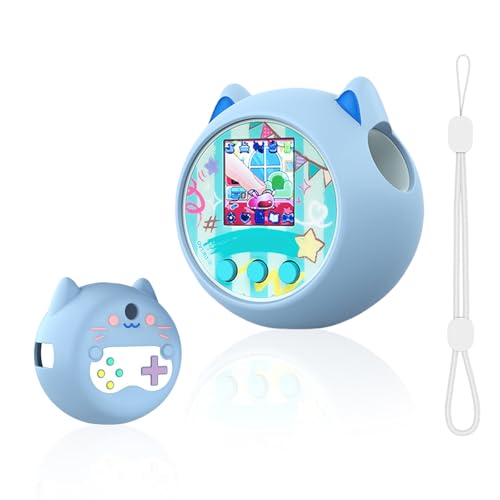 GETBSTOOP Silikonabdeckung kompatibel mit Punirunes Interactive Digital Toy, niedliche Cartoon-Hauthülle mit Lanyard, Easy Carry und Anti-Scratch-Schutzkoffer for Punirunes von GETBSTOOP