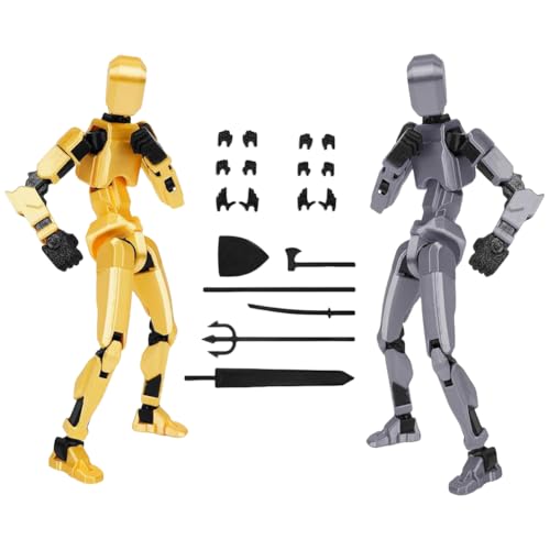 GETBSTOOP T13 Action-Figur (Bereits Montiert), 3D-Gedruckter Mehrgelenkiger Beweglicher Titan 13 Glücksdummy 13 Mobiler Roboter, Action-Figur for DIY-Sammlungen, Schreibtischdekoration von GETBSTOOP