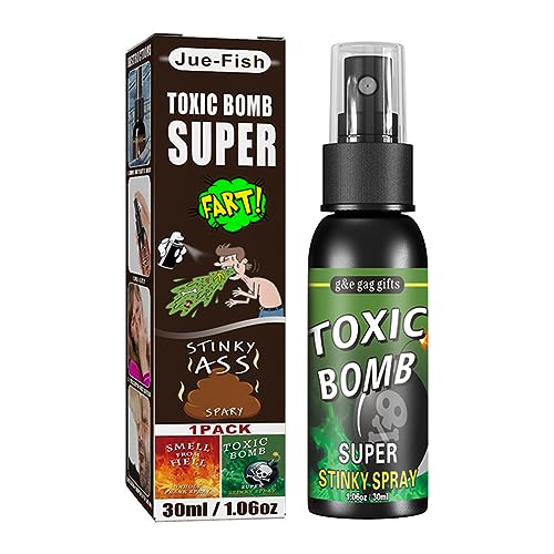 GETBSTOOP schrecklicher Geruchsspray Streich Witz Plastik Stinkes Gas for Erwachsene Kinder schreckliche stinkende Furzspray for Halloween Nicht giftig von GETBSTOOP