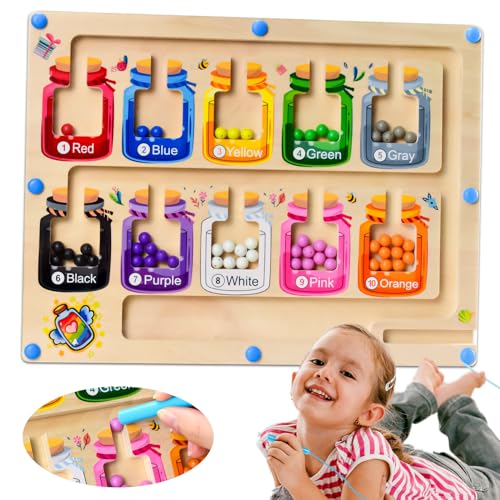 Montessori Spielzeug ab 3 Jahre Magnetspiel Magnetspiel Labyrinth Holzspielzeug Zahlen Und Farben Lernspiele Sortierspiel Motorikspielzeug Geburtstagsgeschenke für Mädchen Junge ab 3 4 5 6 Jahre Montessori Spielzeug ab 3 Jahre Magnetspiel Magnetspiel Labyrinth Holzspielzeug Zahlen Und Farben Lernspiele Sortierspiel Motorikspielzeug Geburtstagsgeschenke für Mädchen Junge ab 3 4 5 6 Jahre von GEWDW