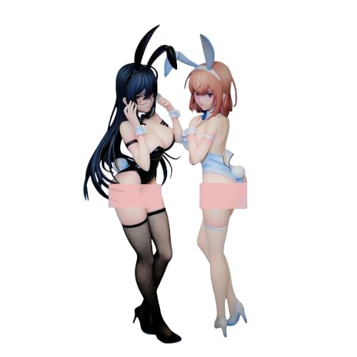 GEYIST Anime ECCHI NSFW Actionfigur Original - White Bunny Natsume/Black Bunny Aoi-1/6 Hentai Zeichentrickfiguren Statuensammlung Spielzeug von GEYIST