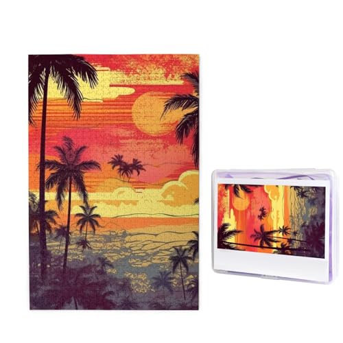 GFLFMXZW Puzzles, 1000 Teile, personalisiertes Puzzle, tropische Insel, Sonnenuntergang, Fotopuzzle, herausforderndes Bild, Puzzle für Erwachsene, personalisierbares Puzzle mit Aufbewahrungstasche (50 GFLFMXZW Puzzles, 1000 Teile, personalisiertes Puzzle, tropische Insel, Sonnenuntergang, Fotopuzzle, herausforderndes Bild, Puzzle für Erwachsene, personalisierbares Puzzle mit Aufbewahrungstasche (50 von GFLFMXZW