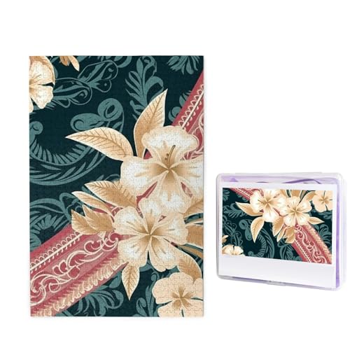GFLFMXZW Puzzles 1000 Teile, personalisiertes Puzzle, elegantes hawaiianisches Muster, Fotopuzzle, herausforderndes Bild, Puzzle für Erwachsene, personalisierbares Puzzle mit Aufbewahrungstasche (50 x GFLFMXZW Puzzles 1000 Teile, personalisiertes Puzzle, elegantes hawaiianisches Muster, Fotopuzzle, herausforderndes Bild, Puzzle für Erwachsene, personalisierbares Puzzle mit Aufbewahrungstasche (50 x von GFLFMXZW